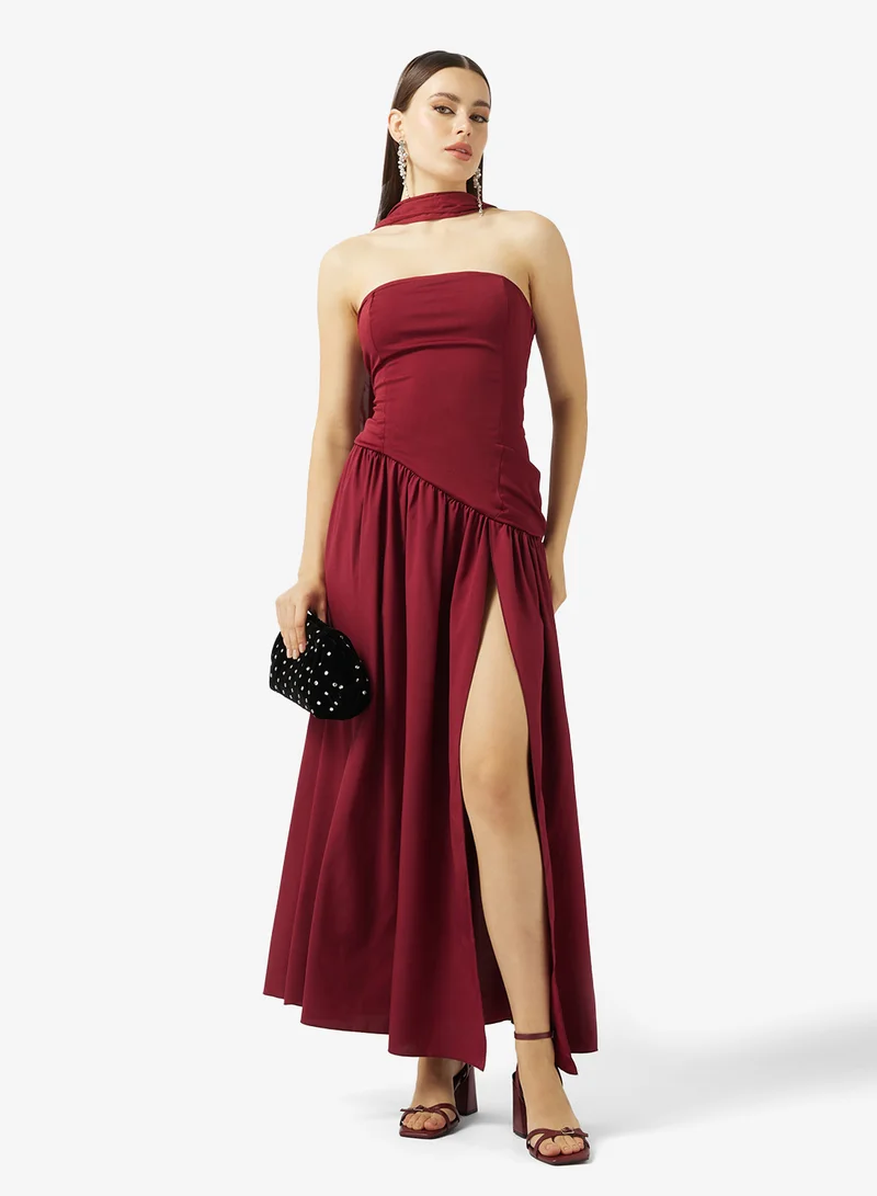 Ella Limited Edition  Bandeau Peplum Dress for Women | Best Price UAE